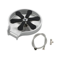 Stainless Steel Cup Washer Bar Glass Rinser Automatic High Pressure Glass Cup Washer Kitchen Sink Beer Milk Tea Cup Cleaner