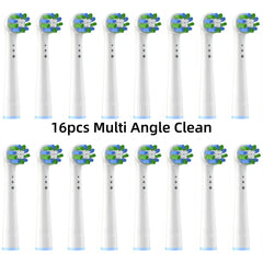 16/20PCS Brush Head nozzles for Oral B Electric Toothbrush Replacement Head Refill Sensitive Floss Cross Action for Oralb