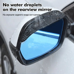 2PCS Car Rearview Mirror Rain Eyebrow Carbon Fiber Rain Shield Sun Shade Clear Vision Protector for Auto Mirror Accessories