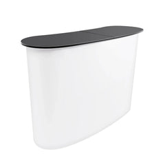 Foldable Tradeshow Table Exhibition Countertop Podium Promotion Table Office Reception Desk School Lecture Table