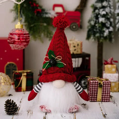 1~4pcs 2024 Christmas Doll Elf Knitted Gnome with Led Night Light Christmas Decorations for Home Xmas Navidad New Year 2025 Gift