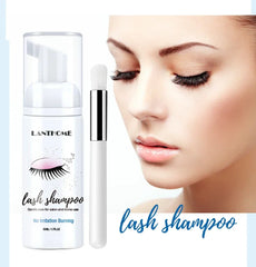 50ml Lanthome Eyelash Extension Shampoo Foam Eyelid Deep Clean Cleanser For Makeup Tools Mascara Remover Glue Salon Home Use