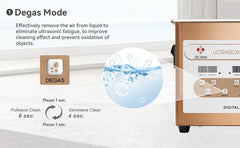 6.5L Ultrasonic Cleaner, 40kHz Ultrasonic Bath, Cleaning Machine For Jewellery Dental Motorbike Carburetor Auto Parts etc