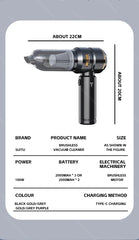 Car Vacuum Cleaner High Power Portable Handheld Wireless Brushless Motor Cleaning Machine Powerful Air Duster for Home Appliance