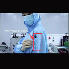 Isolation Split Type Work ClothesUnisex Reusable Anti-Static Safety Clothing With Pockets Dust-Proof Clean Paint Materials