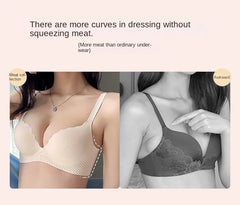 2024 New Push Up Bra for Small Chest Ultra Thick 6CM Padded No Steel Ring Comfortable & Sexy Lift Lingerie for Flat Chest Women