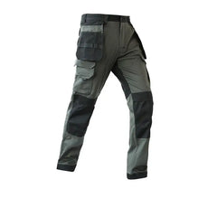 Cargo Pants Men Workwear Multi-Pocket Outdoor Hiking Joggers Pants Work Trousers Men with Wear resistant multi pocket Knee Pads