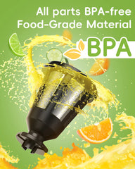 BioloMix Cold Press Juicer,Slow Masticating Juicer Machines with Reverse Function,High Juice Yield, Easy to Clean Brush & Quiet