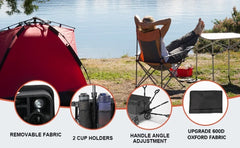 Beach Trolley on Wheels, Foldable Camping Trolley Cart Folding Collapsible Festival Trolley for Camping Garden Picnic Outdoor