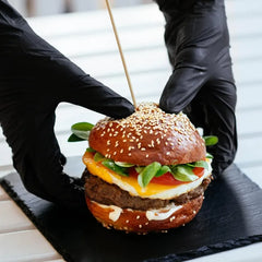 30/60/100PCS Disposable black nitrile gloves,waterproof black nitrile gloves for household cleaning,kitchen cooking tools