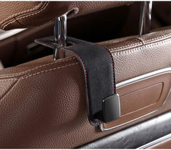 BLALION Car Seat Hook Hanger Hook Flip Leather Suede Auto Back Seat Headrest Hooks Storage Hanger Upgrade Car Interior Organizer