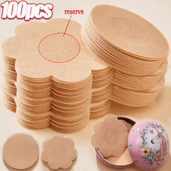 2/100pcs Women's Invisible Nipple Pasties Breast Lift Tape Overlays on Bra Stickers Chest One-off Nipple Covers Pads Accessories