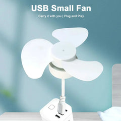 Modern LED Ceiling Fan E27 Base/USB Chandelier Ceiling Fan Hose Extender Light Bulb Fan with Socket for Bedroom Living Room