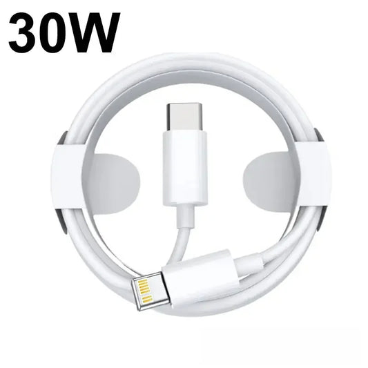 30W PD Fast Charging USB Type C to iPhone Cable For Apple iPhone 14 13 12 11 Charge Data Wire Cord Phone Accessories