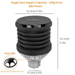 CAFEMASY Coffee Beans Grinder Single Dose Hopper And Bellows Coffee Grinder Bean Bin Blowing Cleaning Tool For Eureka Mignon