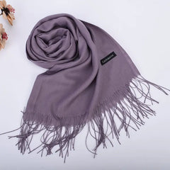 Leather Powder Autumn and Winter New Solid Color Scarves Wholesale for Men and Women 120g Single Color Headband Shawl