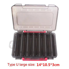 SHIQIAN Fishing Accessories Box U Size Wooden Shrimp Box Bait Box Storage Box VIB Minobo Climb Transparent