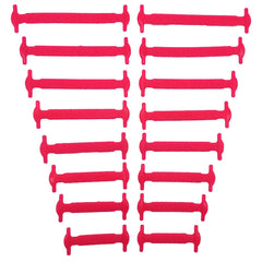 16pcs/lot Silicone Shoelaces No Tie Shoelaces 12 colors Elastic Lace Shoelace Creative Lazy Silicone Laces Rubber Lace