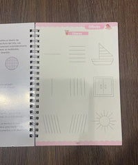 Magic Writing Book in Portuguese Calligraphy Notebook Montessori Kids Reusable Educational Calligraphic Letter Practice Toy