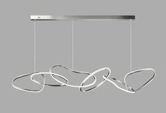 Modern Simplicity Circle LED Pendant Lights for Dining Living Home Decor Hanging Ring Chandelier Lamp Fixture