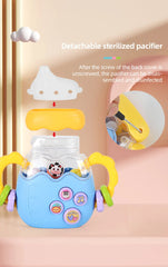 Baby bottle rattle puzzle early education toy Baby teaser pacifier Christmas gift Newborn grip Training Music story