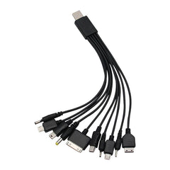 10In1 USB to Multi-ports USB Cable Universal Phone Charging Cable Multi-head Charging Cable Cord For Samsung Nokia Phone Charger