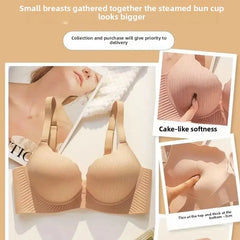 2024 New Push Up Bra for Small Chest Ultra Thick 6CM Padded No Steel Ring Comfortable & Sexy Lift Lingerie for Flat Chest Women