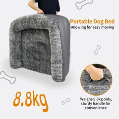 180cm Long Human Dog Bed Fits Adults and Pets Foldable Orthopedic Pet Bed Plush Cushion Cover with Bolster