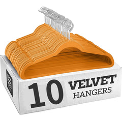 10pcs Flocking Clothes HangersThin High Quality Suits for Clothes Jackets Shirts Pants Coats Home Organizer organizador de ropa