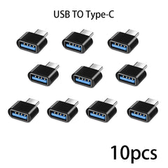 Mini Type C to USB Adapter 3.0 USB-C Male OTG A Female Data Connector For MacBook Pro iPad Mini 6/Pro MacBook Air Type C Device
