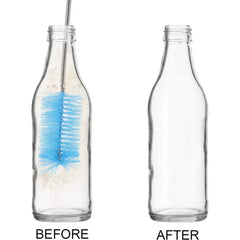 Aquarium Cleaning Brush for Water Filter Pump Lily Pipe Air Tube Hose Stainless Steel Fish Tank Brush Water Pump Accessories