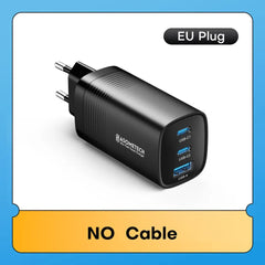 ASOMETECH GaN USB Type C Charger 65W 45W PPS PD QC4.0 Quick Charger For Macbook Laptop IPAD Tablet iPhone 16 Samsung S23 Ultra