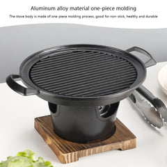 Mini BBQ Alcohol Stove Barbecue Grill Japanese One Person Cooking Oven Detachable Outdoor BBQ Plate Roasting Meat Tools