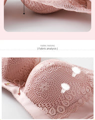 8cm Thickened Non-empty Cup Underwear Small Chest Gather Anti-sagging Hand-cup Bra Adjustable Bra Women