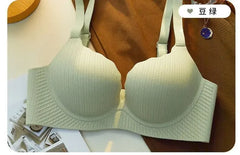 2024 New Push Up Bra for Small Chest Ultra Thick 6CM Padded No Steel Ring Comfortable & Sexy Lift Lingerie for Flat Chest Women