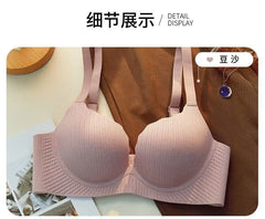2024 New Push Up Bra for Small Chest Ultra Thick 6CM Padded No Steel Ring Comfortable & Sexy Lift Lingerie for Flat Chest Women