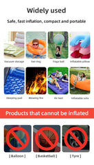 3 in 1 Electric Air Pump with Lights Mini Wireless Air Compressor USB Charging Inflator/Deflator Pumps for Outdoor Camping