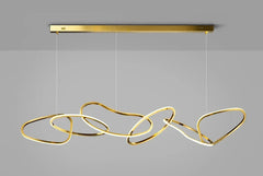 Modern Simplicity Circle LED Pendant Lights for Dining Living Home Decor Hanging Ring Chandelier Lamp Fixture