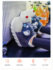 Women Indoor Cotton Slippers Cute Cartoon Dog Winter Warm Shoes Couples Home Floor Slides Anti-slip Female Male House Footwear