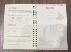 Magic Writing Book in Portuguese Calligraphy Notebook Montessori Kids Reusable Educational Calligraphic Letter Practice Toy