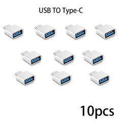 Mini Type C to USB Adapter 3.0 USB-C Male OTG A Female Data Connector For MacBook Pro iPad Mini 6/Pro MacBook Air Type C Device