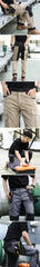 Cargo Pants Men Workwear Multi-Pocket Outdoor Hiking Joggers Pants Work Trousers Men with Wear resistant multi pocket Knee Pads