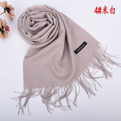 Leather Powder Autumn and Winter New Solid Color Scarves Wholesale for Men and Women 120g Single Color Headband Shawl