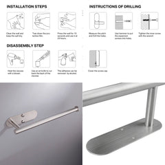 Adhesive Toilet Roll Paper Holder Organizer Wall Mount Storage Stand Kitchen Bathroom No Drill Tissue Towel Dispenser Stainless