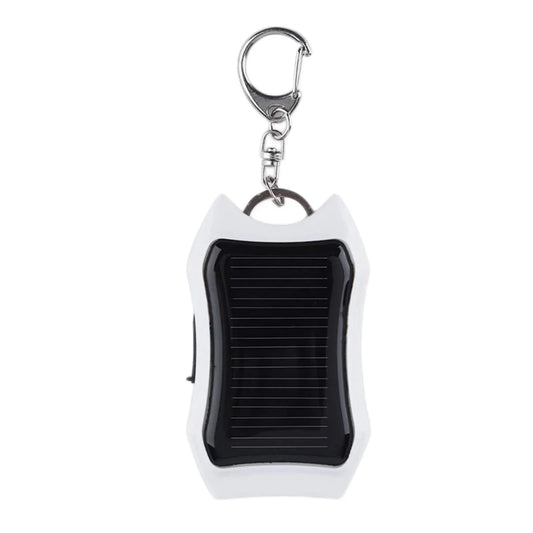 Keychain Power Bank USB External Solar 950mAH Cell Phone Backup Power Bank with 3 LED Light Charging Equipment for Hiking Travel