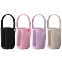 Portable Water Bottle Protective Sleeve Silicone Water Bottle Holder Bag Bottle Carrier Sleeve with Handle for Stanley 40oz Cup