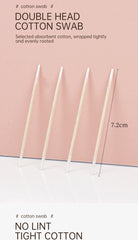 100/300 Pcs Disposable Ultra-small Cotton Swab Brush Lint Free Micro Wood Makeup Brushes Eyelash Extension Glue Removing Tools
