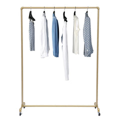 Movable Clothes Rack Universal Wheels Coat Rack Floor Clothes Hanger Bedroom Garment Rack Metal Clothing Rack Wardrobe Furniture