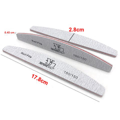 5/25Pcs/Lot Nail File Mix Color 80/100/150/180/240 Grit Professional Sandpaper Cuticle Remover Buffer Files Manicure Tool Set