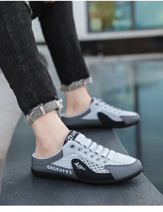 Men's Fashion Soft-soled Half Slippers Summer Men Trendy Bottom Casual Shoes Soft Sole Support Shoes Sneakers Zapatos De Hombre